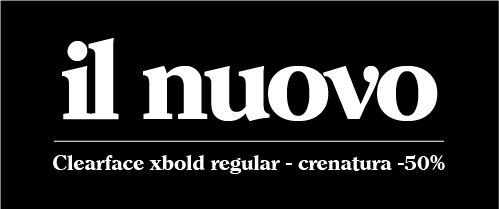 Tipografia da manuale: “Il nuovo”//